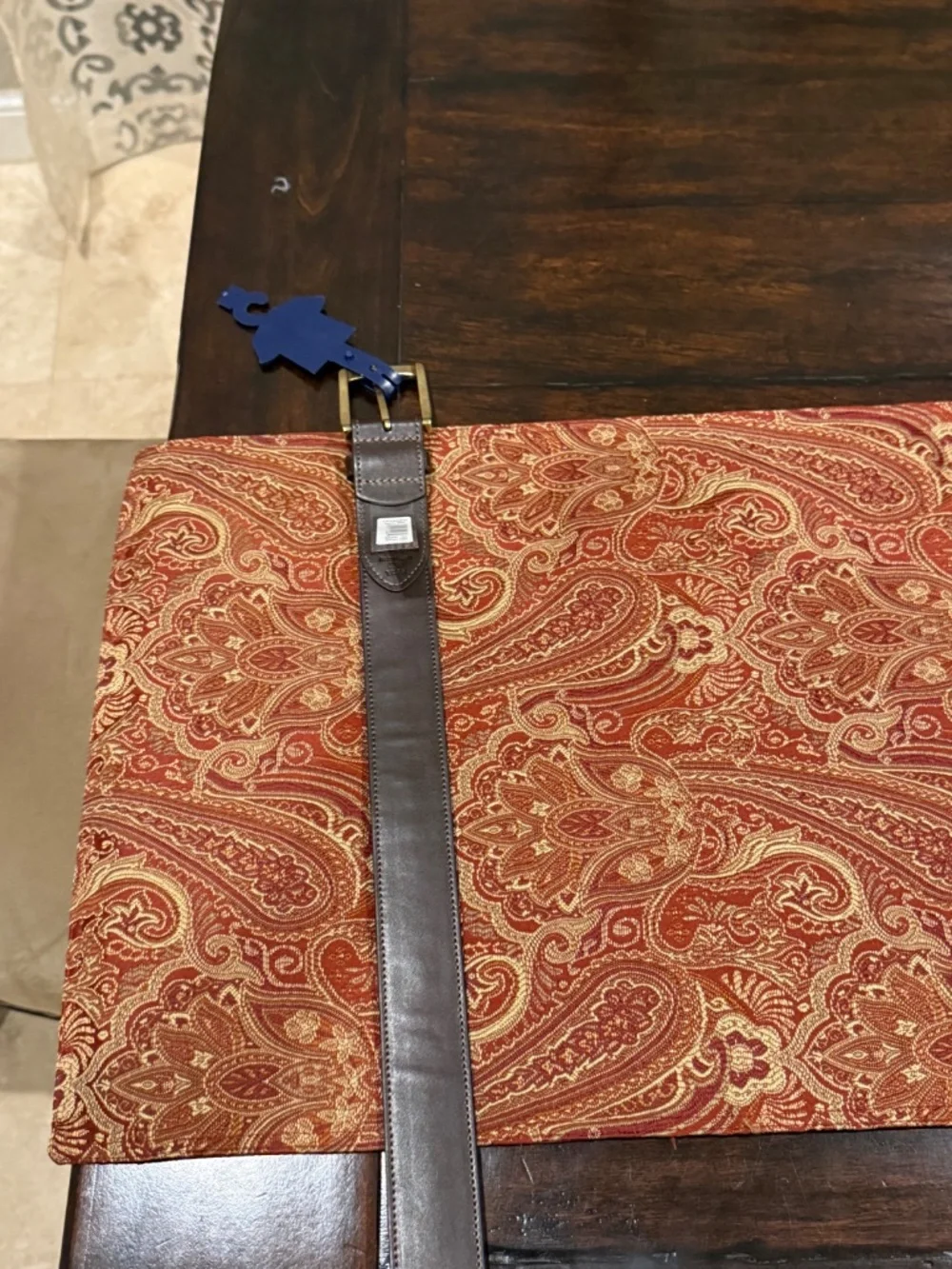 Penguin Men's Size 32 Navy/Red Lobster Belt MSRP $60